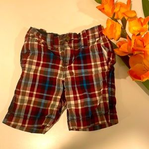 Red, White & Blue Plaid Tommy Hilfiger Boys 4T Shorts